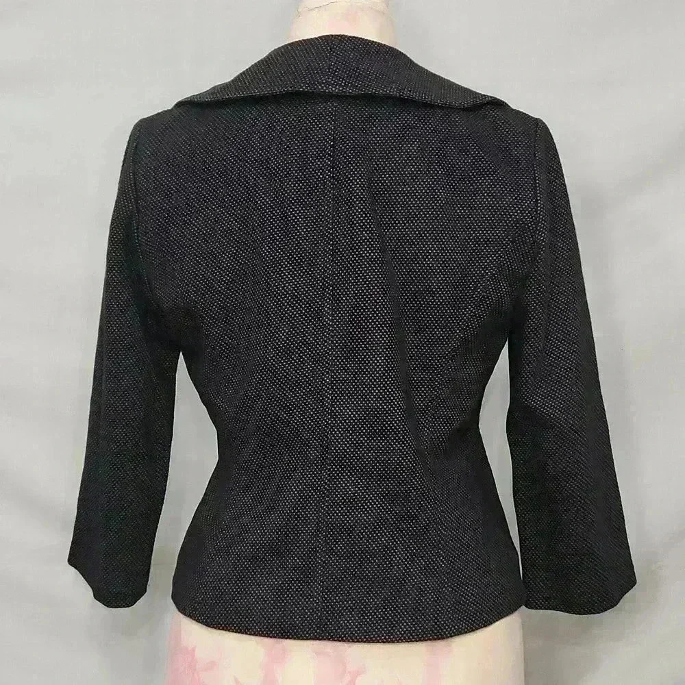 Calvin Klein Open Ruffle Front Blazer - Picture 2 of 8